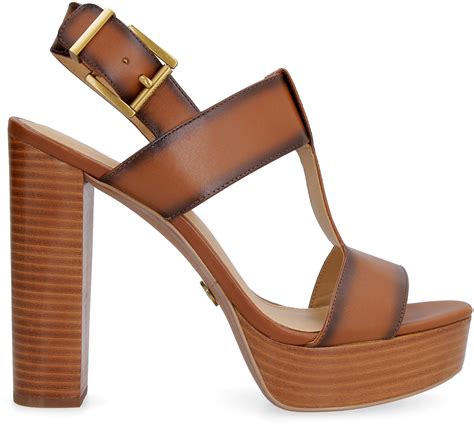 michael michael kors becker burnished leather platform sandal|Becker Burnished Leather Platform Sandal .